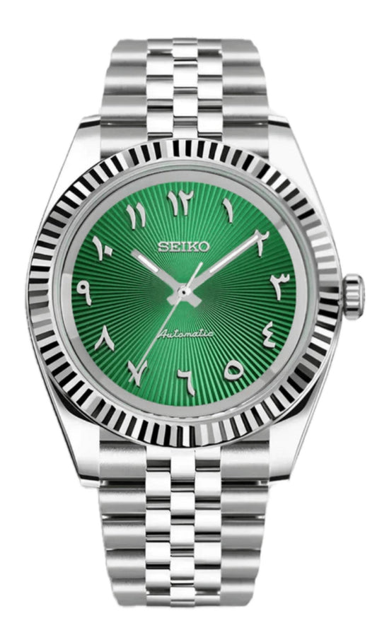 Seiko Mod Emerald Green Arabic - Timepieces by MaherSeiko Mod Emerald Green ArabicTimepieces by Maher